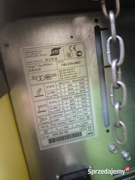 ESAB Origo Mig 5002cw