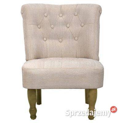 vidaXL Fotele w stylu francuskim 2 kremowe Warszawa