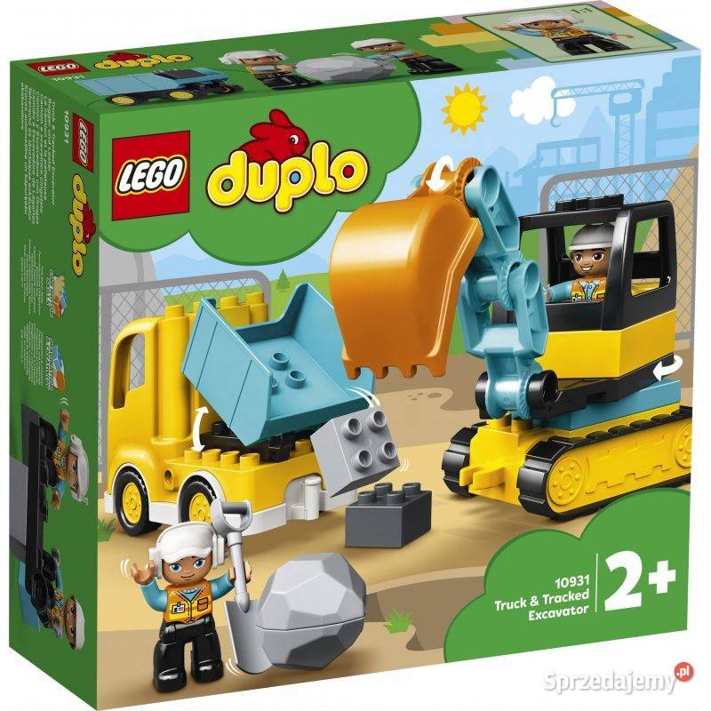 Lego Dupo ciężarówka i koparka gąsienicowa 10931 Siekierki Małe