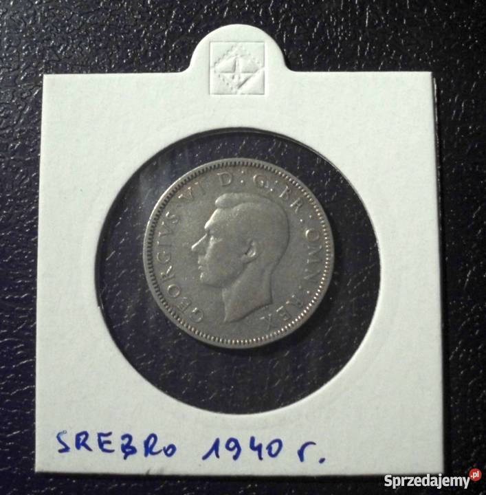 SREBRO Szkocja 1940 1 szyling ładna Kraków sprzedam