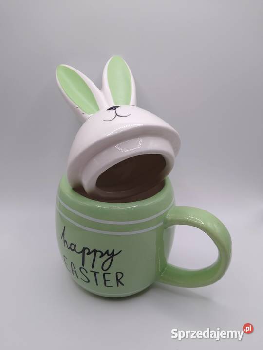 happy Easter Zając kubek ceramika Wyposażenie wnętrz Gdańsk