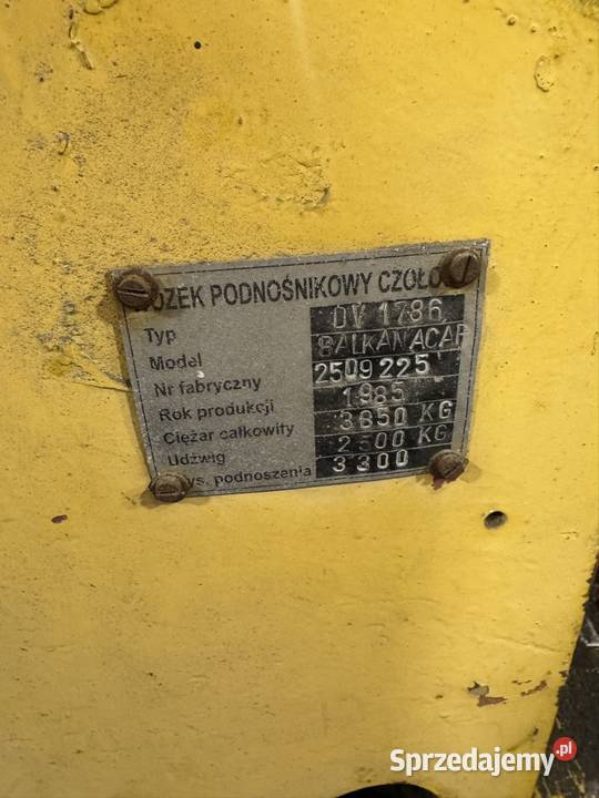 Wózek widłowy balkancar DV1786 śląskie