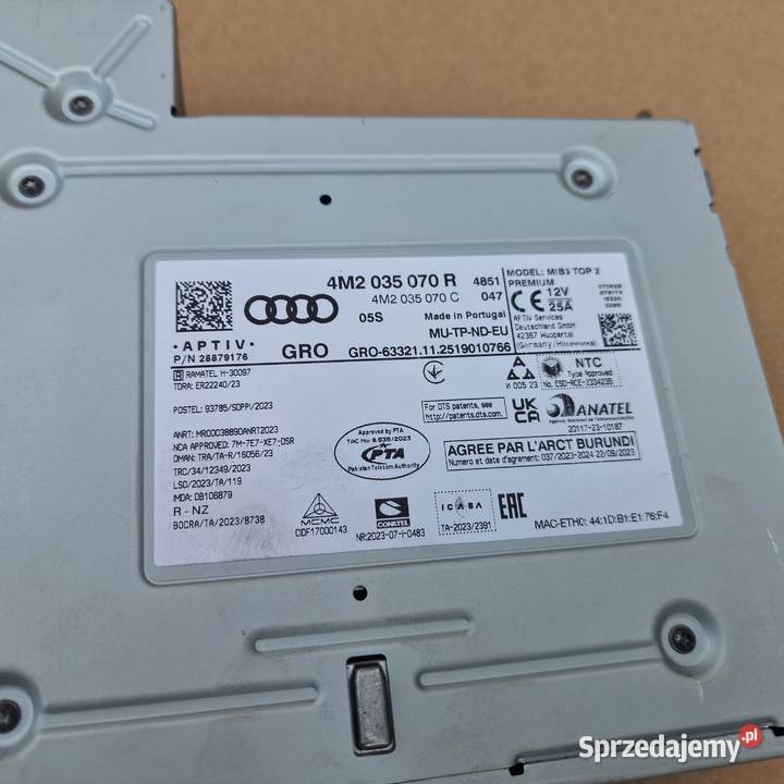 AUDI Q7 Q8 CZYTNIK NAWIGACJI MULTIMEDIA MMI osobowe lubuskie Bieleń