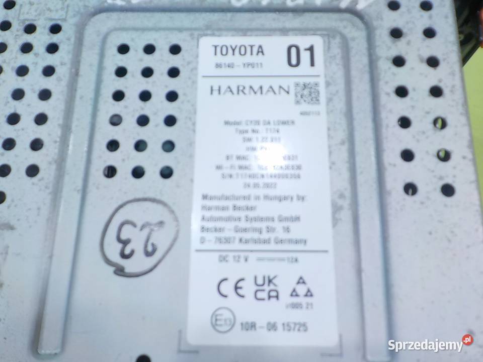 TOYOTA AYGO X 10 VVTI AUT 22r 5D radio mazowieckie Suków