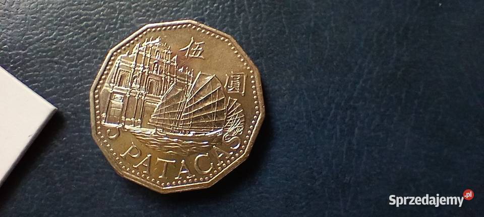 Stare monety 5 pataca 1992 Makau Lesko