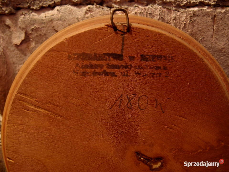 Rzeźbiarstwo w drewnie Obrazek Żubra Białowieża Łódź