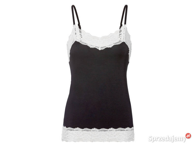 Top damski z cienkimi ramiączkami i z koronką XS Moda i Styl Kraków sprzedam