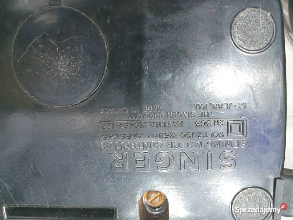 Maszyna do szycia singer sam pedał napęd stopa Pozostałe Wałbrzych