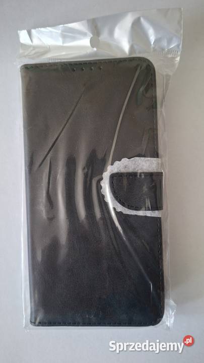 Etui skórzane z klapką magnetyczne czarne do Zielona Góra