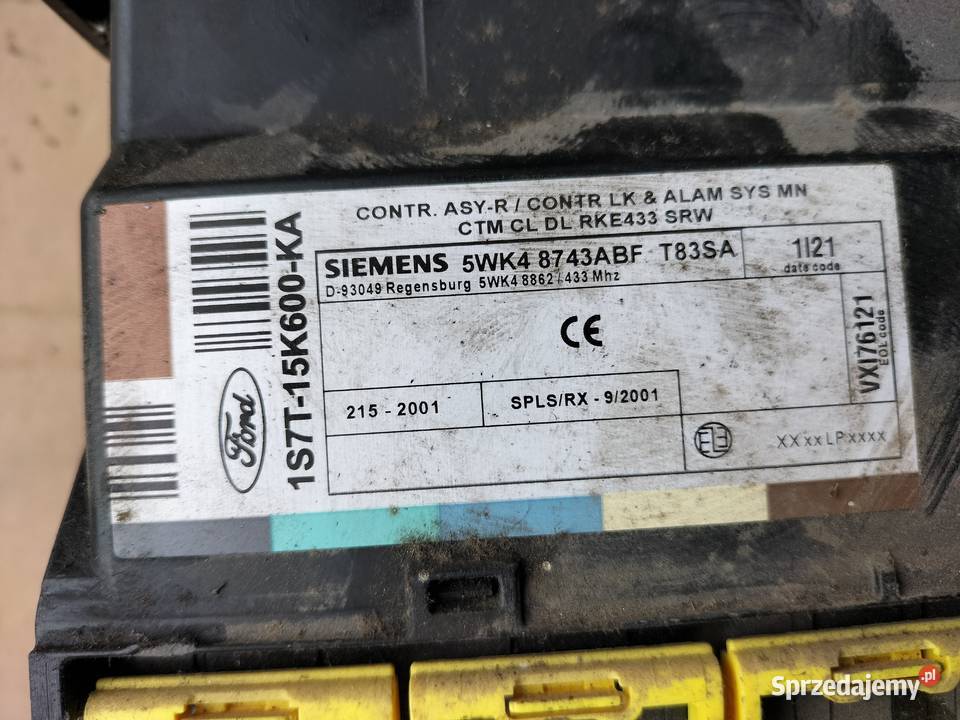 MONDEO MK3 5WK48743ABF 2S7A12A650AHC MODUŁ Kamień-Kolonia