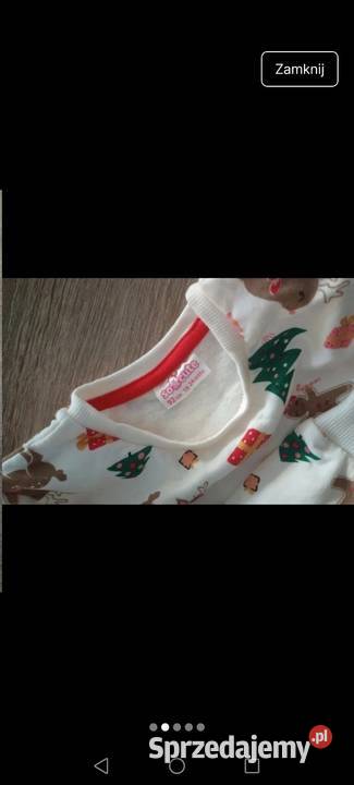 Bluzka świąteczna biała 92 Krosno sprzedam