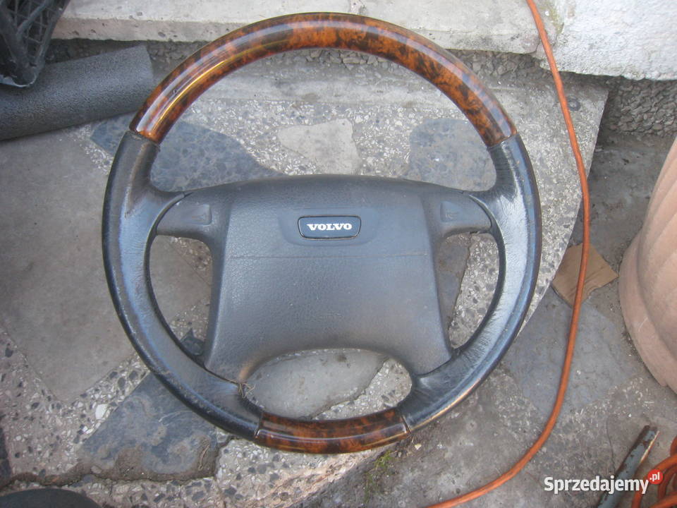 Kierownica drewniana drewno skóra Volvo s40 v40 Wyposażenie wnętrza Kraków sprzedam