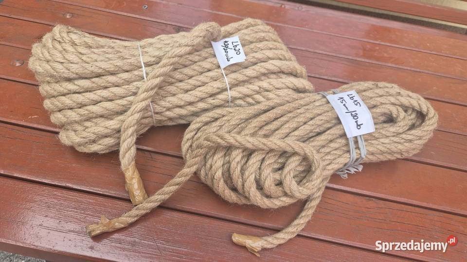Lina jutowa 24mm 26mm 28mm 30mm 3 sznurek jutowy Pozostałe Grudziądz