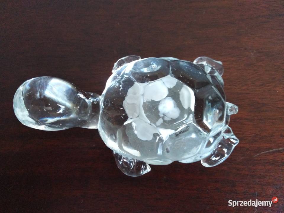 Szklana figurka żółw Miejsce Piastowe