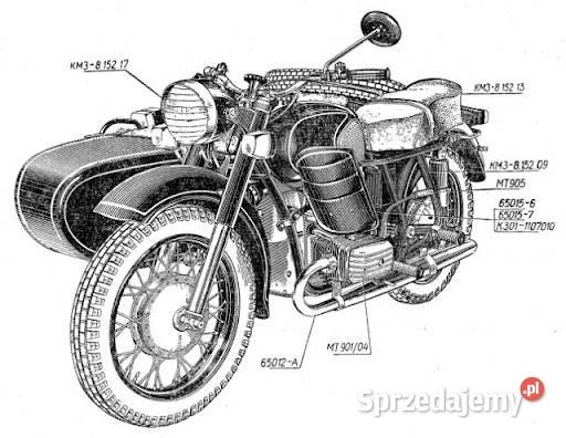 Dniepr Mt 10 z Wózkiem Bocznym 1986 Super Stan Nowe Brzesko sprzedam