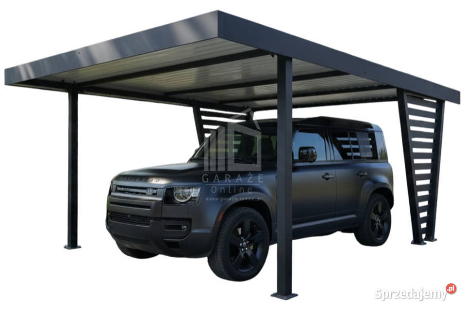 Carport V PREMIUM 5x47m Wypełnienie panelami 24m2 Sprzedaż Nieruchomości Niepołomice