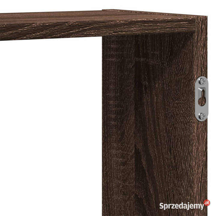 Półka wisząca brązowy dąb 129x18x42 WM853224 Półki Warszawa sprzedam