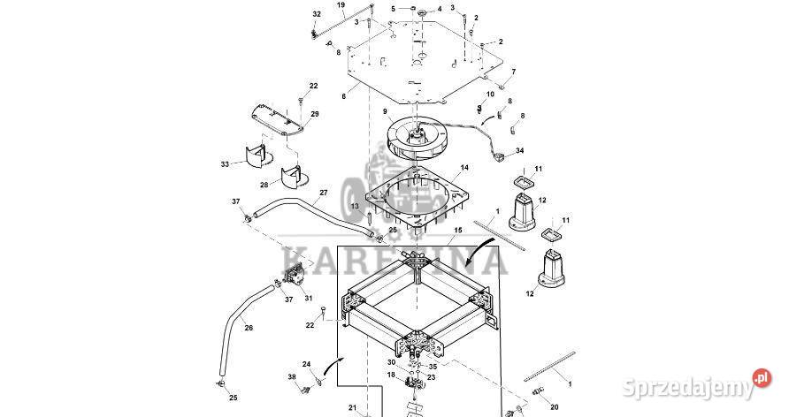 John Deere 9470RX Płytka R537882 HVAC Pozostałe Jastrzębniki sprzedam