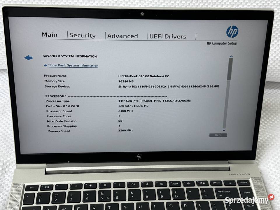 Laptop Elitebook HP 840 G8 i51135G724GHz 16GB małopolskie