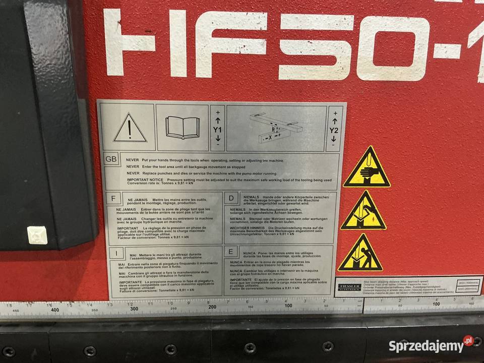 Prasa krawędziowa Amada HFT5012 2010 jedynie 4 Wrocław