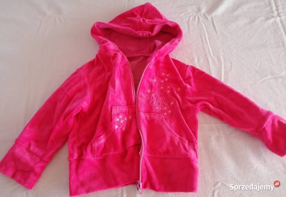 Bluza welurowa rozpinana z kapturem rozmiar 80 Łódź