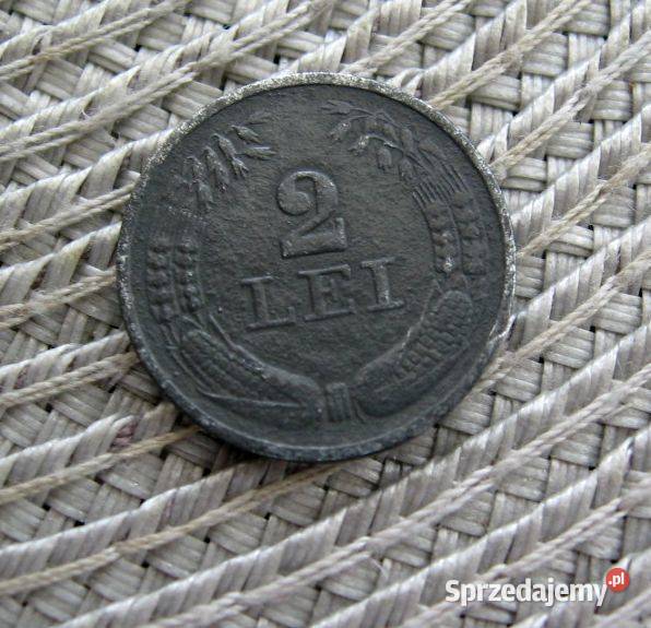 Rumunia 2 Lei 1941r Cynk wielkopolskie Kalisz