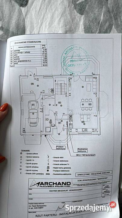 NOWY projekt domu ARCHON nieużywany kompletny Oborniki Śląskie