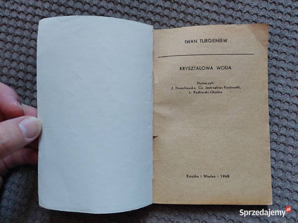 Kryształowa woda Iwan Turgieniew Kraków