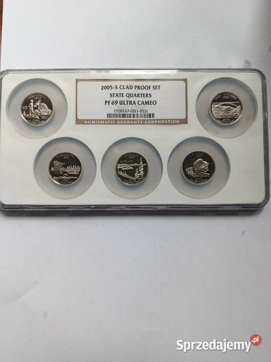 25 centów 2005 S Zestaw NGC PF69 kolekcja USA kujawsko-pomorskie Potulice