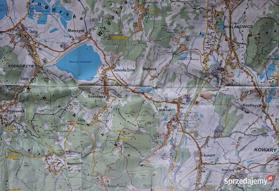 Polskie i Czeskie Karkonosze 125 000 mapa
