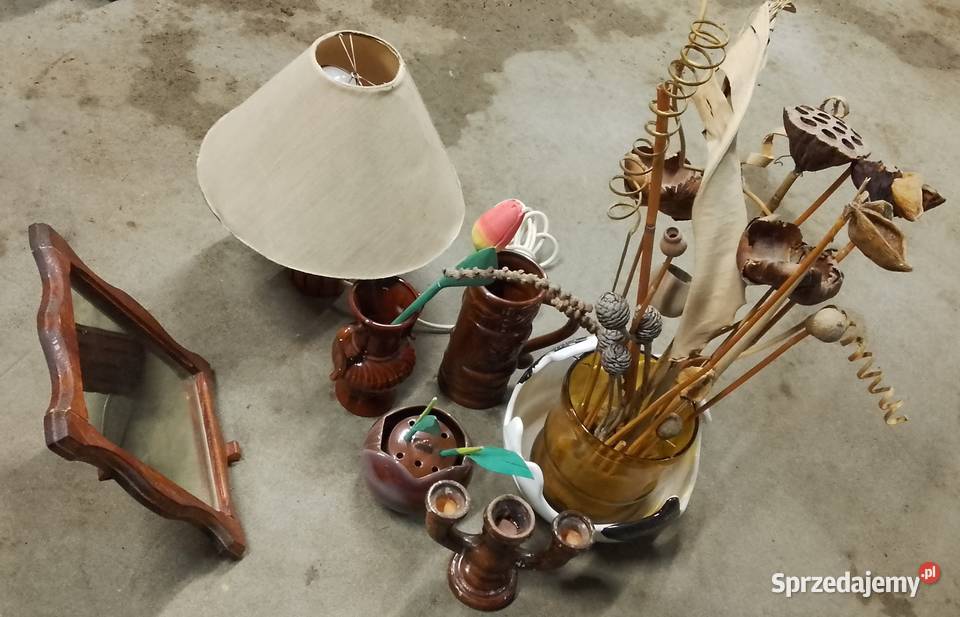 Zestaw ozdób glinianych kamionkowych Augustów