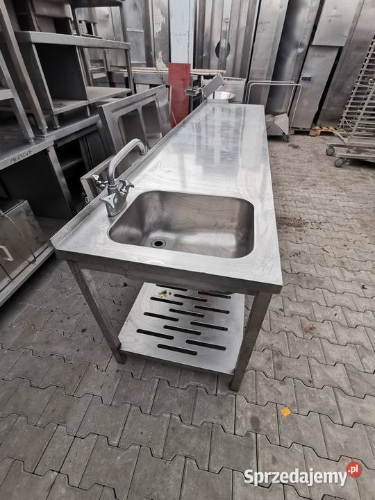 Stół roboczy 290x70x85 z zlewem 50x40x24 Krotoszyn