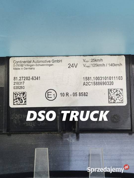 81272026341 LICZNIK ZEGAR MAN TGX TGS ORYGINAL Zawichost