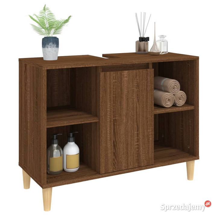Szafka pod umywalkę brązowy dąb 80x33x60 Szafki Warszawa