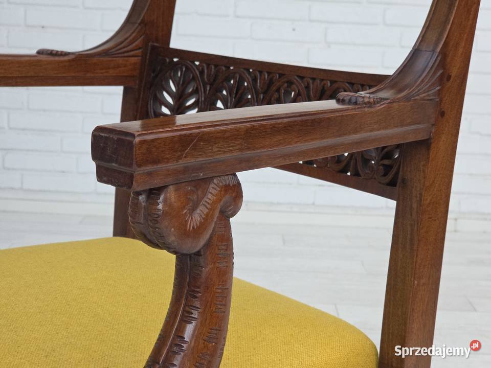 Lata 30 XX wieku fotel według Georgesa Jacobsa Fotele