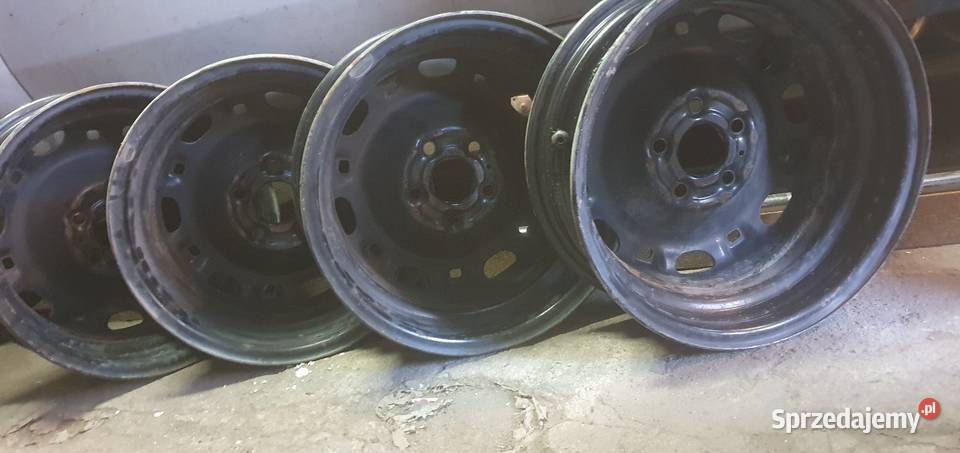 4x 14 5x100 ET 35 5Jx14H2 felgi stalowe VW SKODA Pobiedziska sprzedam