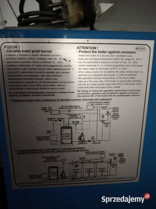 Sprzedam Piec ATMOS 20kW stan Kowalewo Pomorskie