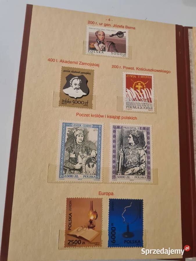 Znaczki pocztowe RP tom XX 199495r KOMPLETNY Chorzów