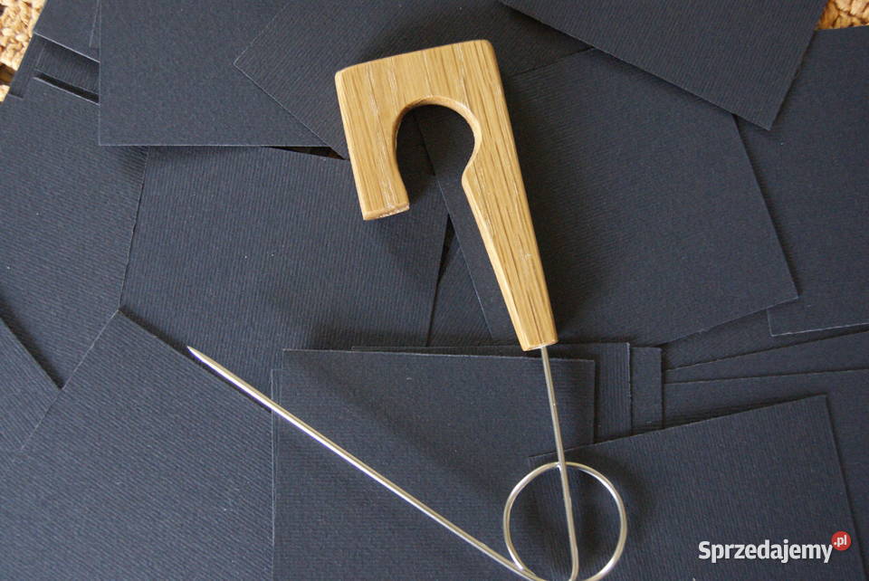 Dębowa agrafka brosza do szala rękodzieło Łódź