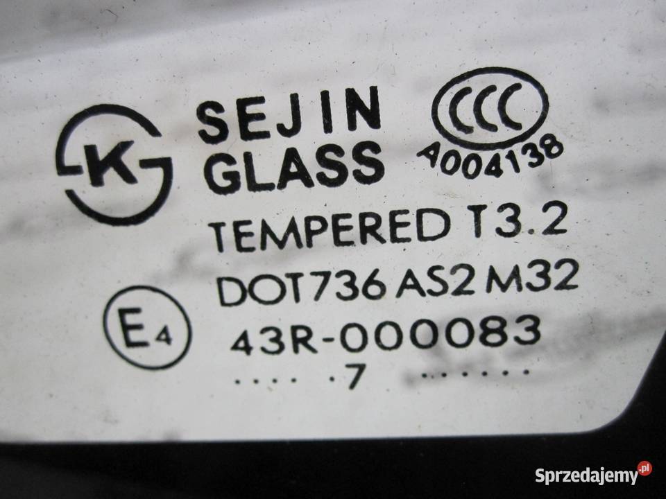 OPEL ANTARA 09r szyba prawa tył P96660069