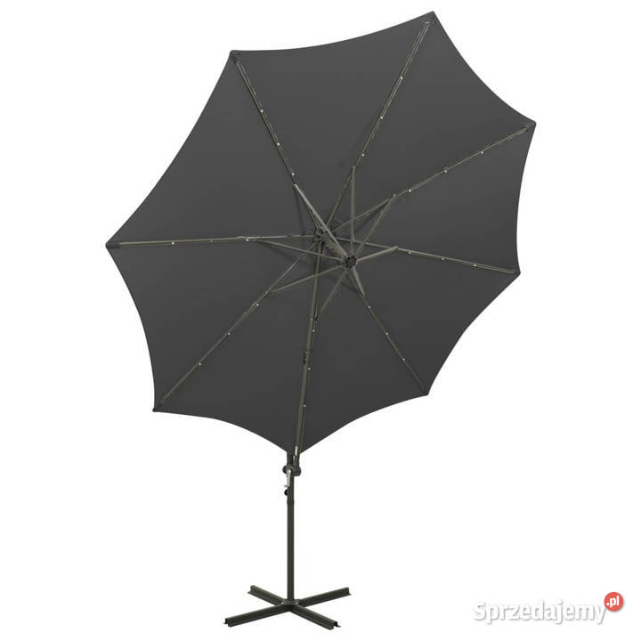 Parasol wiszący z lampkami LED i słupkiem mazowieckie Warszawa