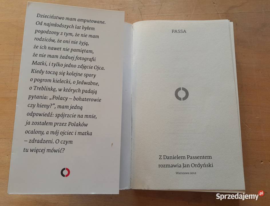 Książka Daniel Passent Passa wydanie 2012 śląskie Dąbrowa Górnicza