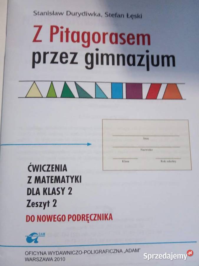 Z Pitagorasem gimnazjum matematyka książki Antykwariat
