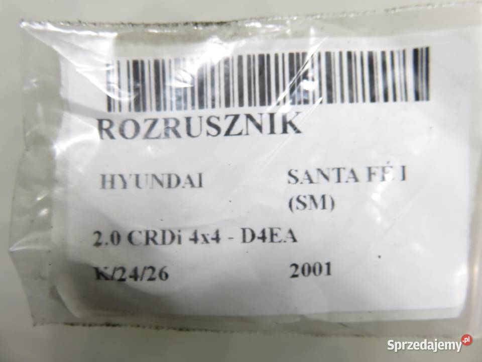 ROZRUSZNIK HYUNDAI SANTA F I 20 CRDi 3610027000 Układ elektryczny silnika