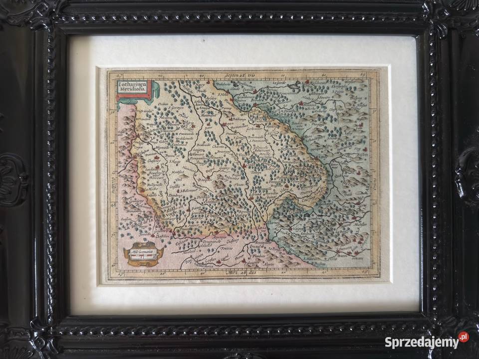 Antyczny Miedzioryt Lotharingia Meridiona XVII w