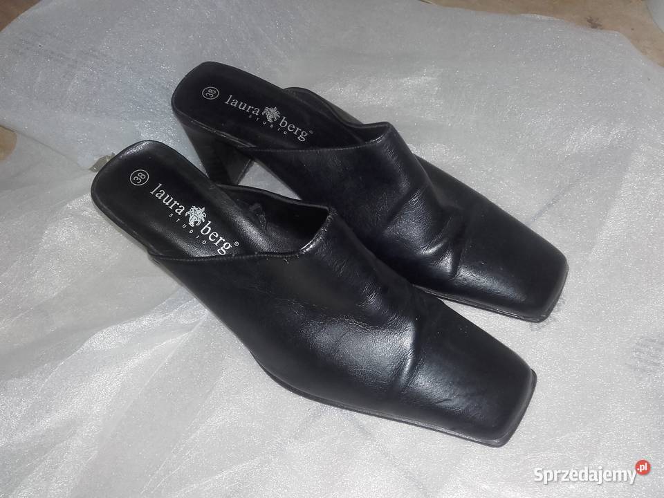 buty damskie na obcasie klapki r38 Będzin