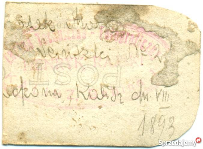 Henryk Rajski Kalisz dn VIII 1893 Militaria Ostrów Wielkopolski