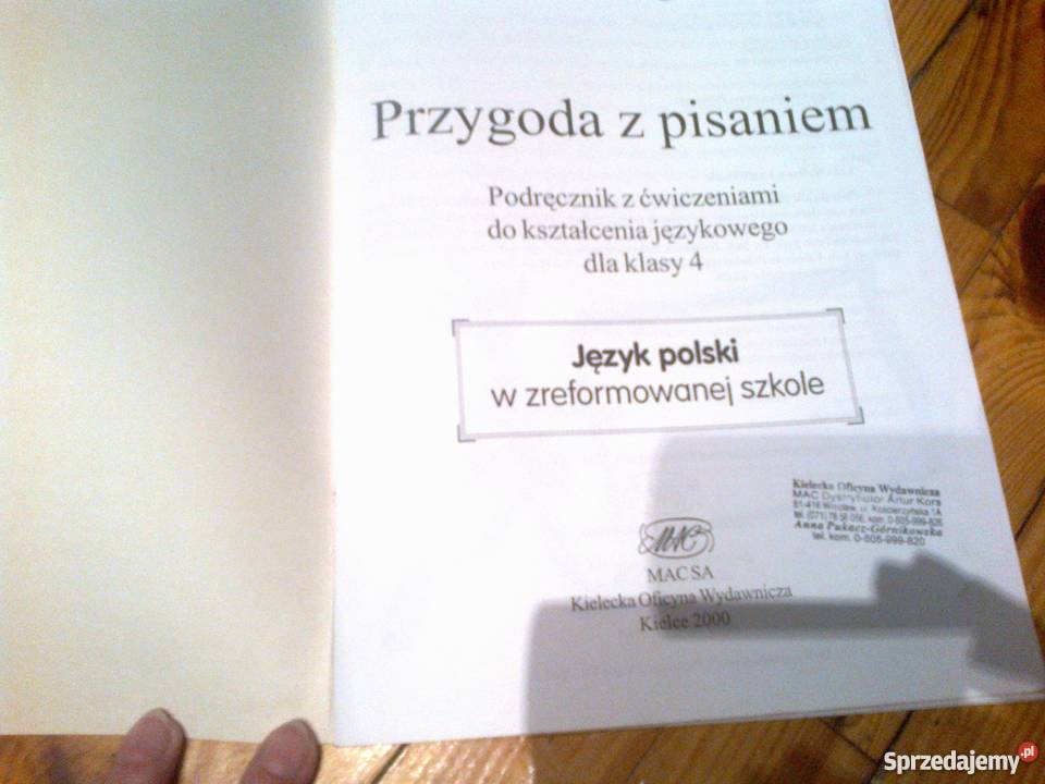 Przygoda z pisaniem język polski kl 4ZBRÓG Podręczniki Oborniki Śląskie sprzedam