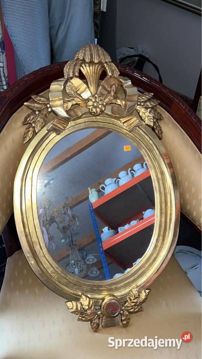 Lustro zlote z koroną Gdańsk