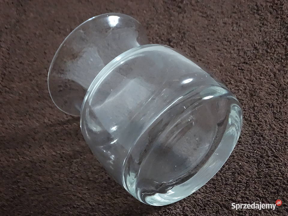 Stylowy Wazon z Grubego Szkła Solidny i Biłgoraj sprzedam